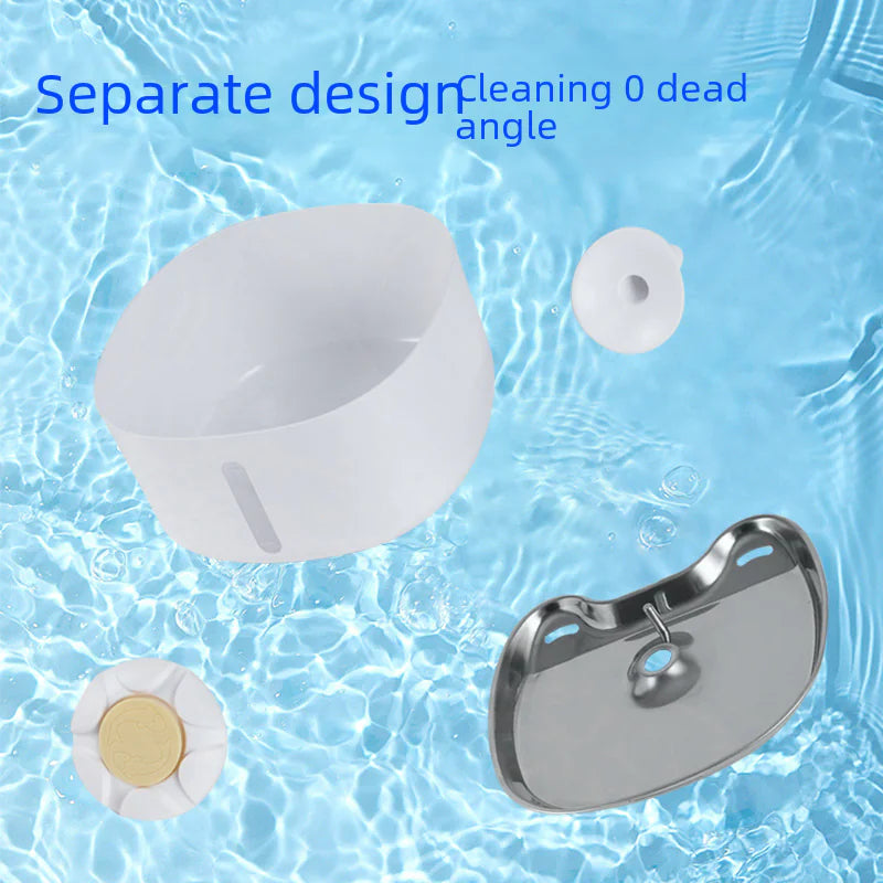 Smart Pet Wireless Water Dispenser with Stainless Steel Bowl